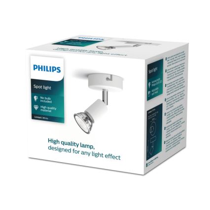 Philips - Foco 1xGU10/50W/230V branco