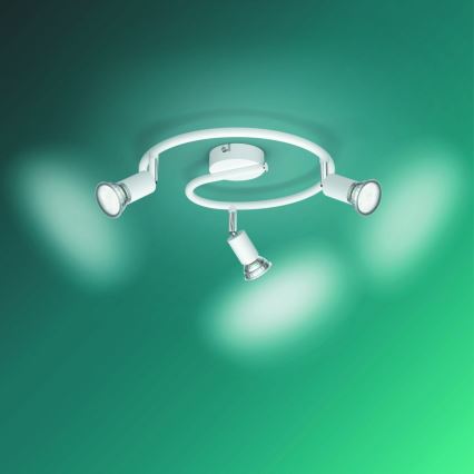 Philips - Foco 3xGU10/50W/230V branco