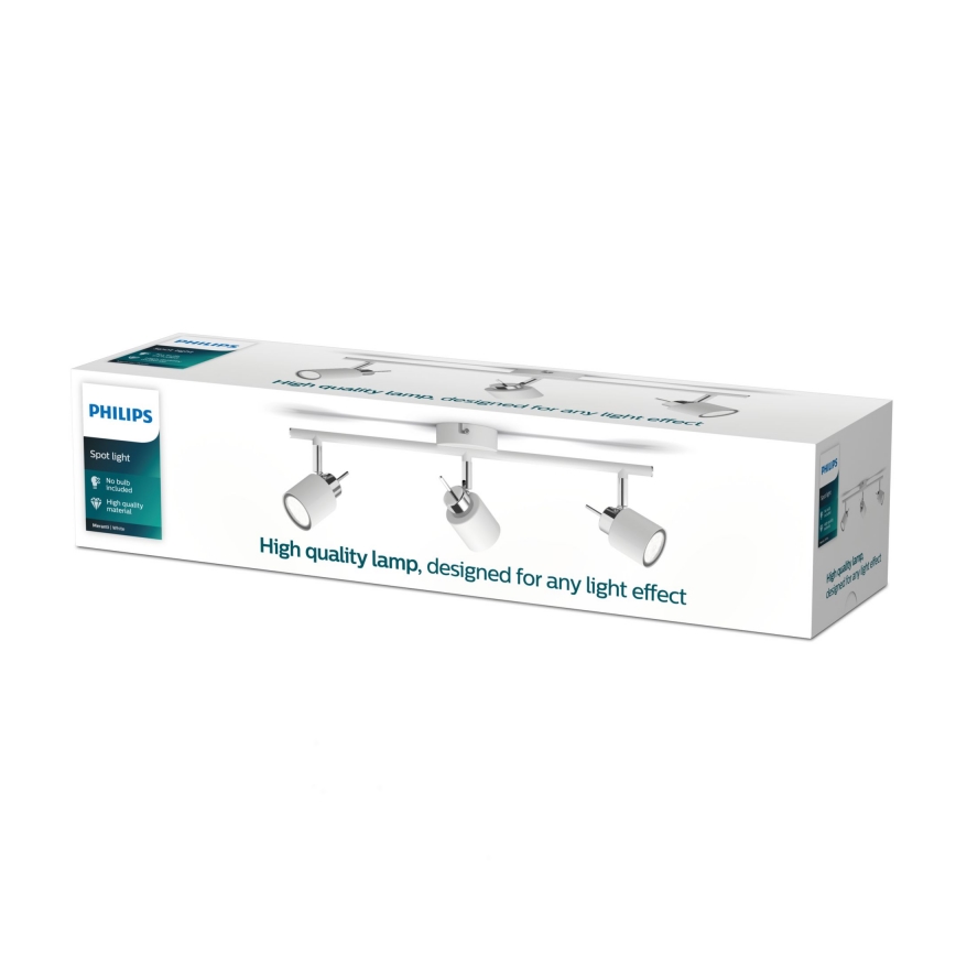 Philips - Foco 3xGU10/35W/230V branco