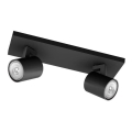 Philips - Foco RUNNER 2xGU10/20W/230V preto