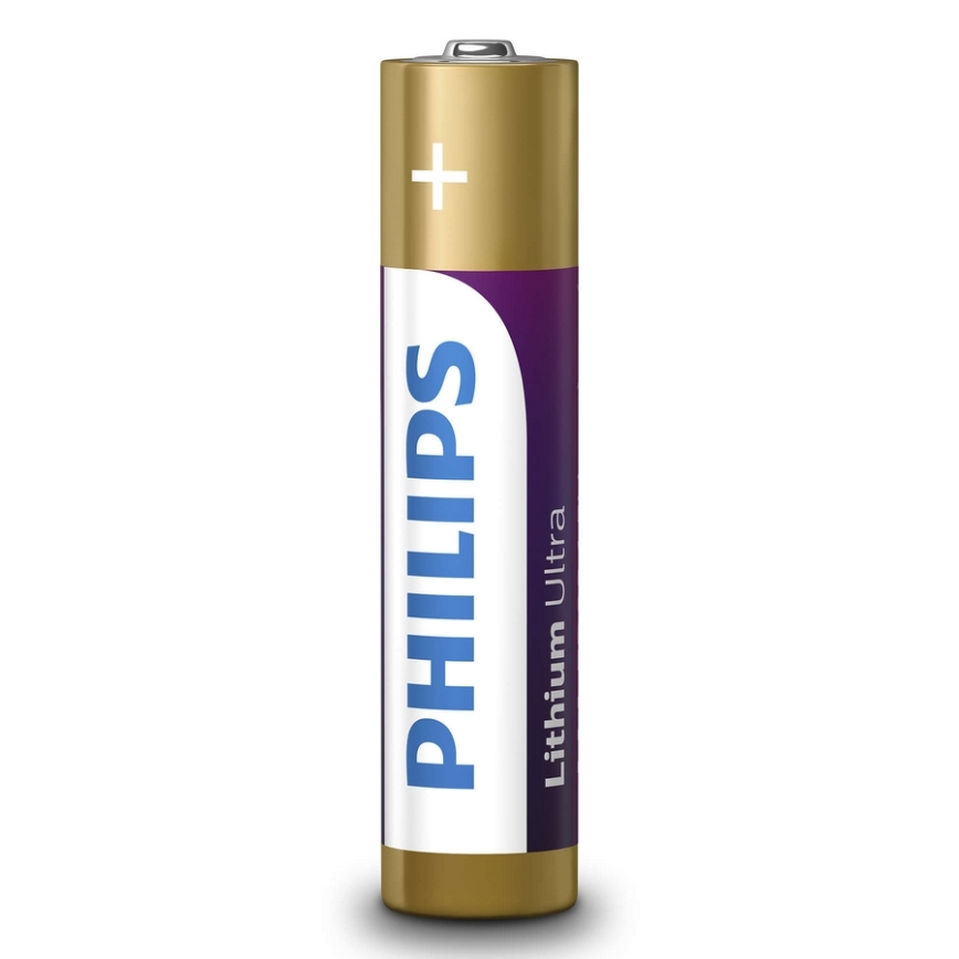 Philips FR03LB4A/10 - 4 pçs Célula de lítio AAA LITHIUM ULTRA 1,5V 800mAh