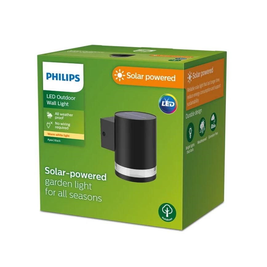 Philips - Luminária de parede solar LED FYCE LED/1,5W/3,7V 1200 mAh IP44