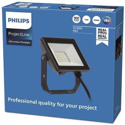 Philips - Holofote exterior LED PROJECTLINE LED/10W/230V IP65 3000K