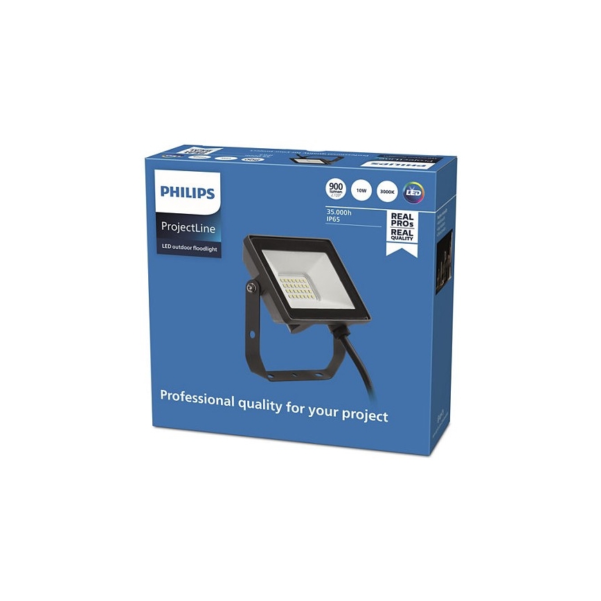 Philips - Holofote exterior LED PROJECTLINE LED/10W/230V IP65 3000K