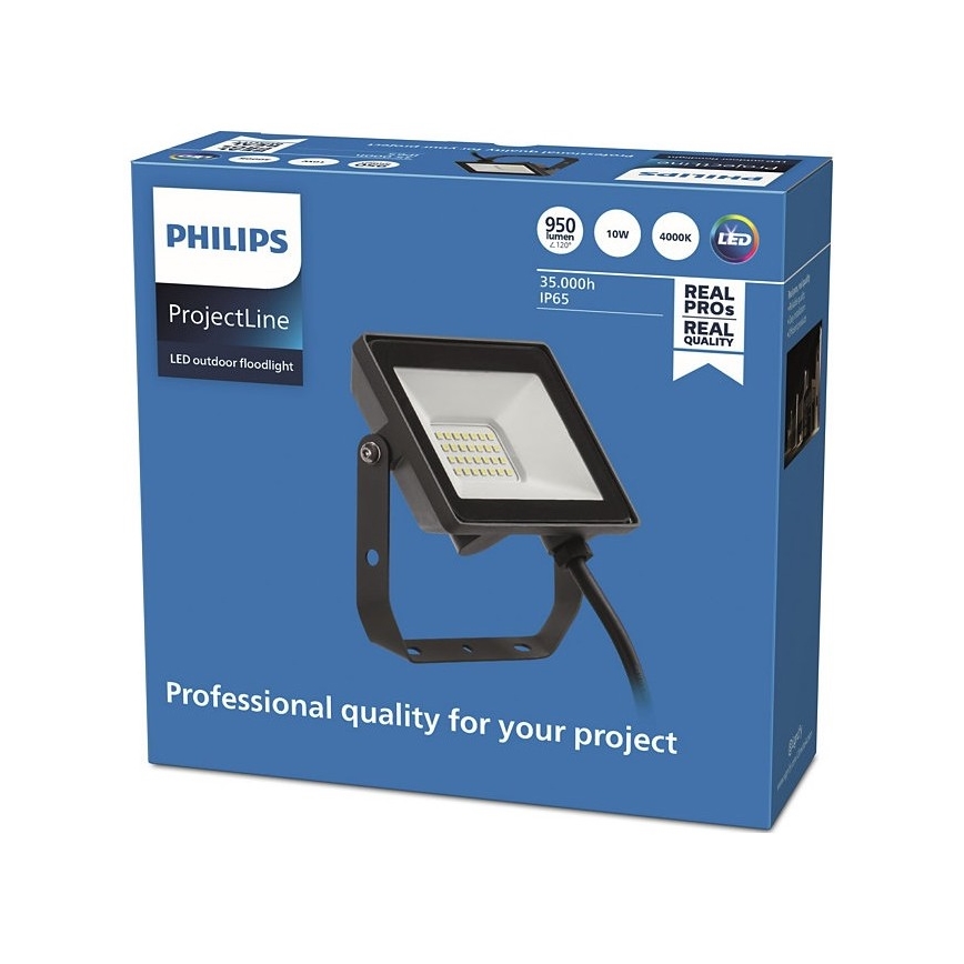 Philips - Holofote exterior LED PROJECTLINE LED/10W/230V IP65 4000K