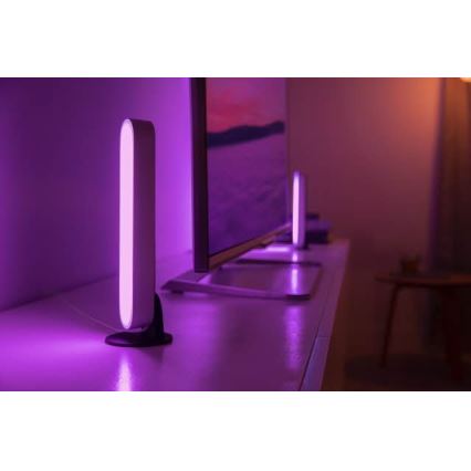 Philips - Lâmpada de mesa LED RGB regulável Hue PLAY LED/6W/230V branca