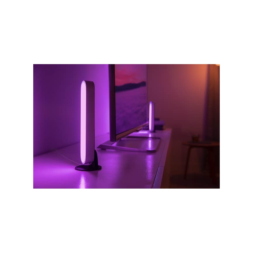 Philips - Lâmpada de mesa LED RGB regulável Hue PLAY LED/6W/230V branca