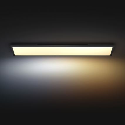 Philips - Luminária de teto LED regulável Hue AURELLE LED/39W/230V 2200-6500K 120x30 cm preta