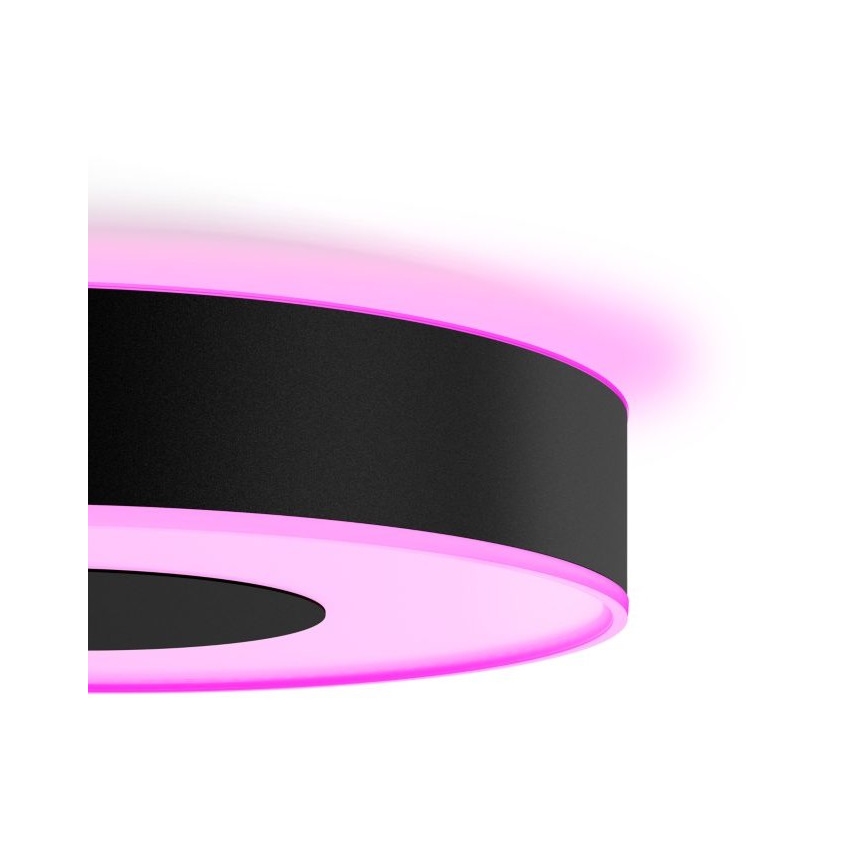 Philips - Luminária de teto LED RGB dimerizável Hue INFUSE LED/33,5W/230V 2000-6500K Ø 381 mm preto