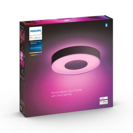 Philips - Luminária de teto LED RGB dimerizável Hue INFUSE LED/33,5W/230V 2000-6500K Ø 381 mm preto
