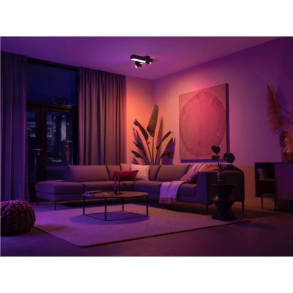 Philips - Luminária de embutir LED RGBW regulável Hue CENTRIS 3xGU10/4,2W/230V + LED/11W 2000-6500K