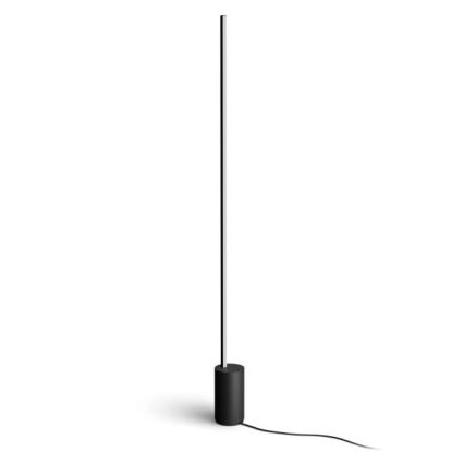 Philips - Lâmpada de pé regulável LED RGBW Hue SIGNE LED/29W/230V 2000-6500K preta