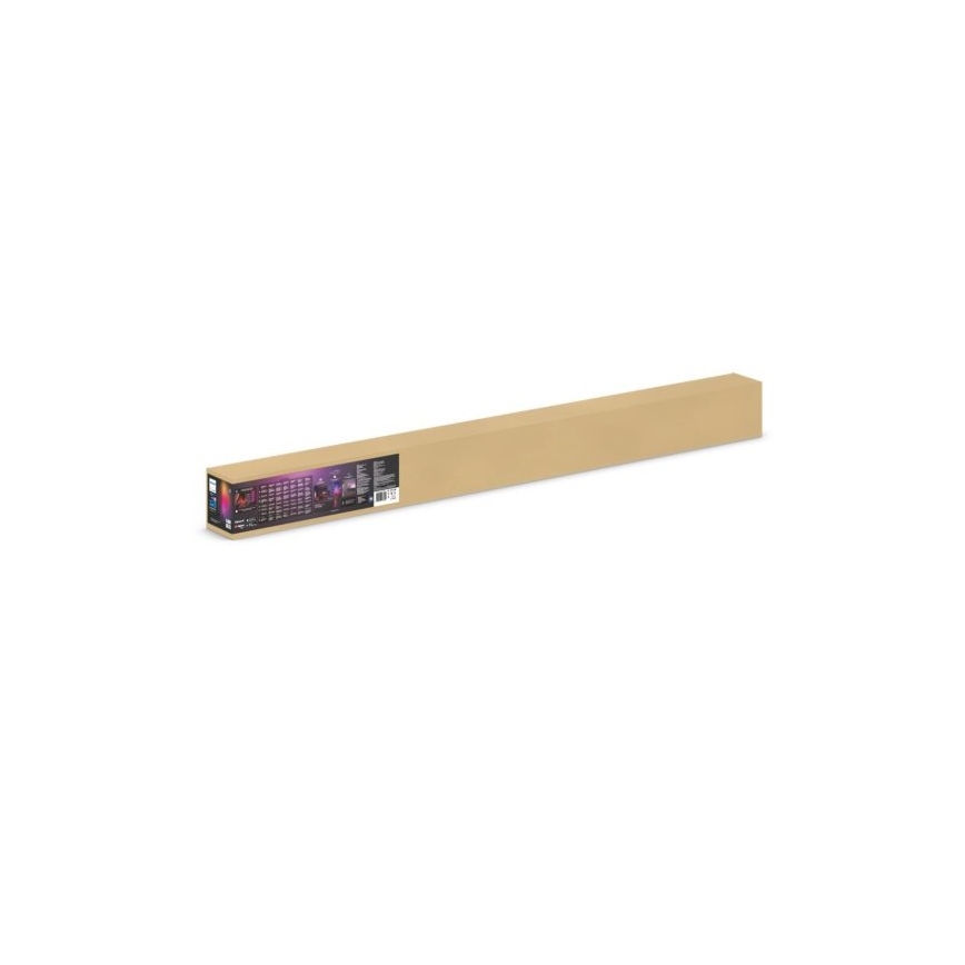 Philips - Lâmpada de pé regulável LED RGBW Hue SIGNE LED/29W/230V 2000-6500K preta