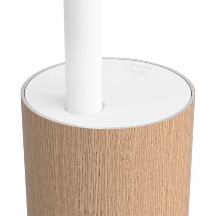 Philips - Lâmpada de pé regulável LED RGBW Hue SIGNE LED/29W/230V 2000-6500K bege