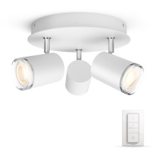 Philips - Iluminação de casa de banho LED com regulação Hue 3xGU10/5,5W IP44