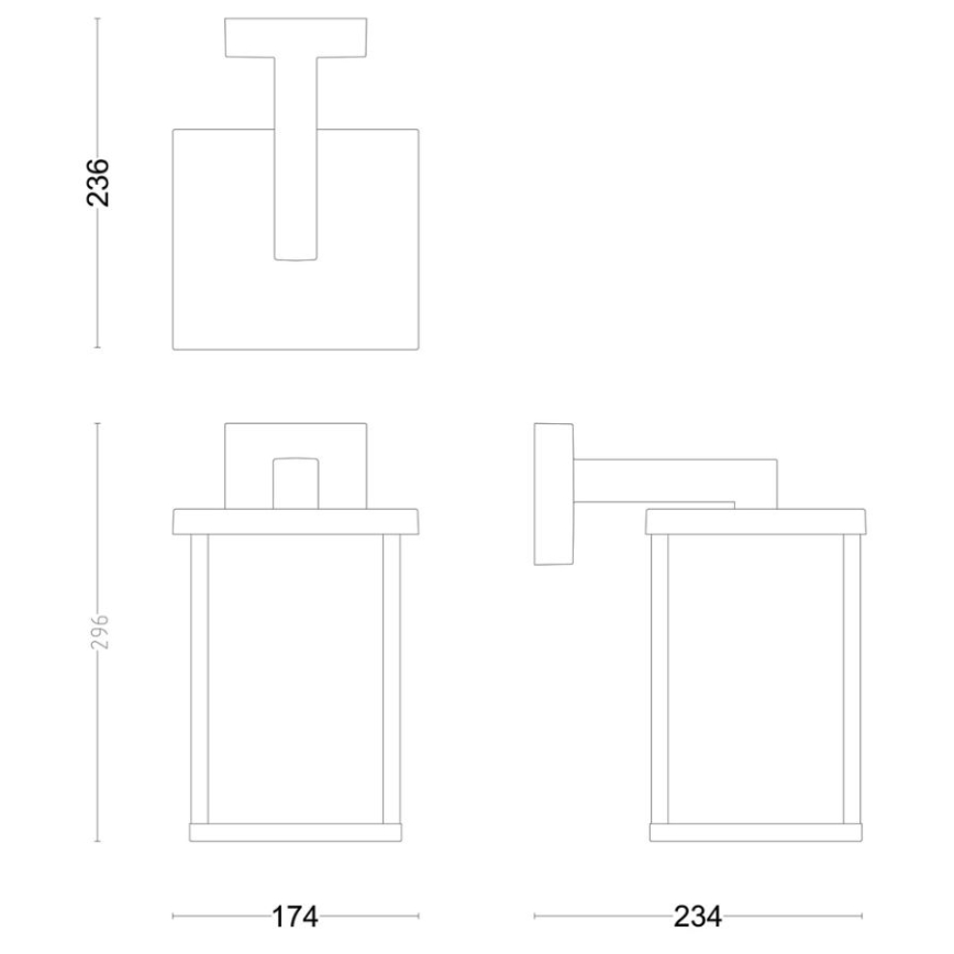 Philips - Iluminação de parede exterior BELLINI 1xE27/25W/230V IP44