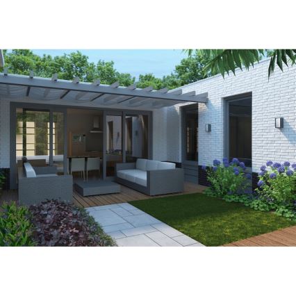 Philips - Iluminação de parede exterior BRIDGE 1xE27/15W/230V IP44