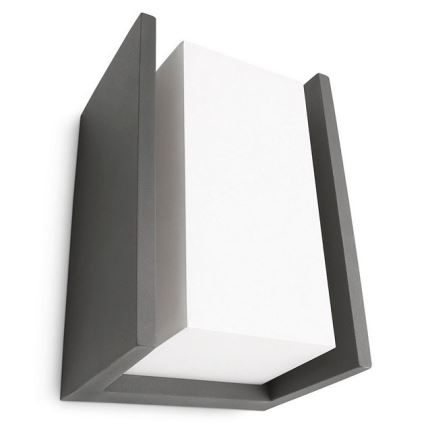 Philips - Iluminação de parede exterior BRIDGE 1xE27/15W/230V IP44