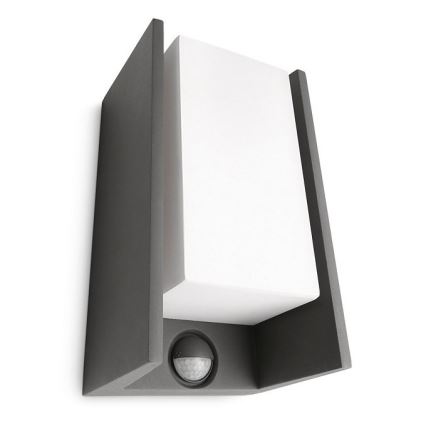 Philips - Iluminação de parede exterior com sensor BRIDGE 1xE27/15W/230V IP44