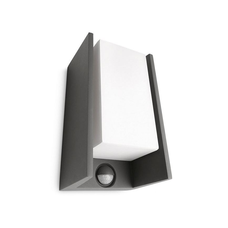 Philips - Iluminação de parede exterior com sensor BRIDGE 1xE27/15W/230V IP44