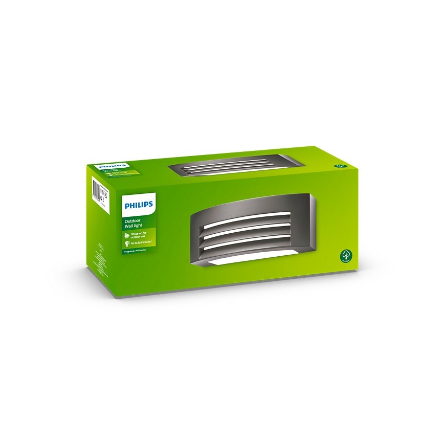 Philips - Iluminação de parede exterior FRAGRANCE 1xE27/42W/230V IP44