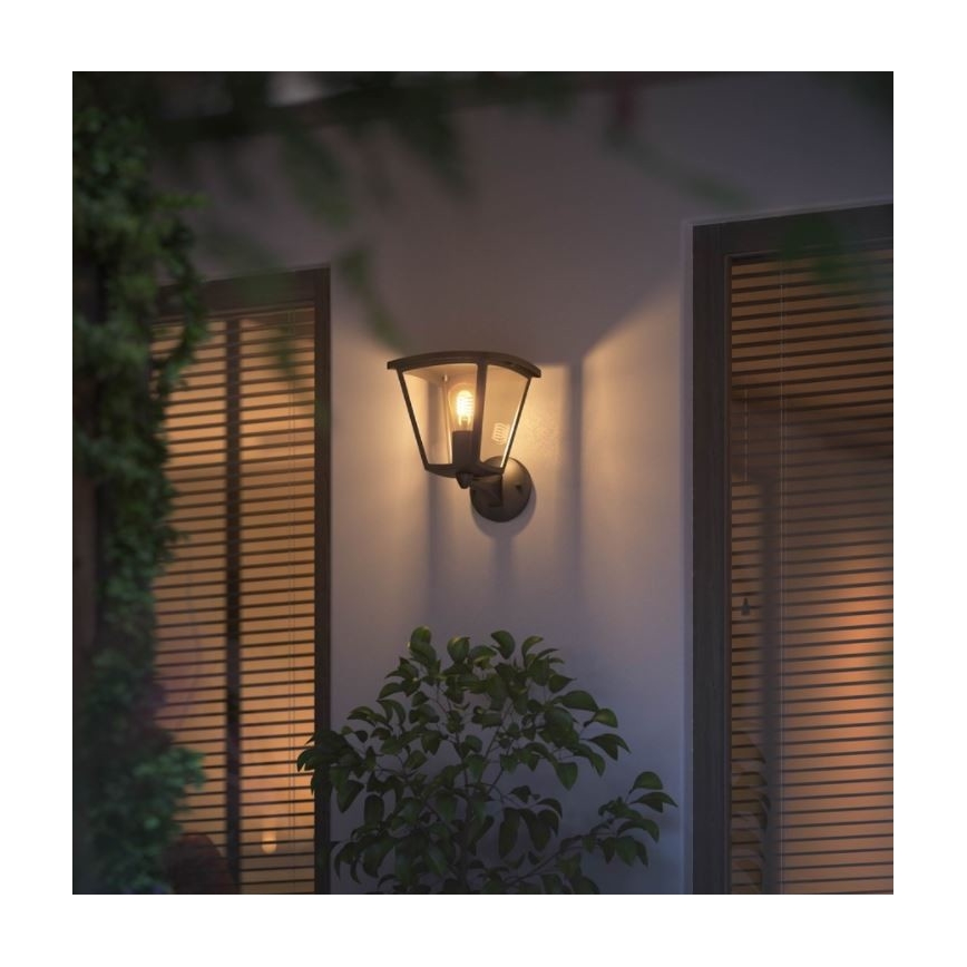 Philips - Iluminação de parede exterior com regulação Hue INARA 1xE27/7W/230V Wi-Fi IP44