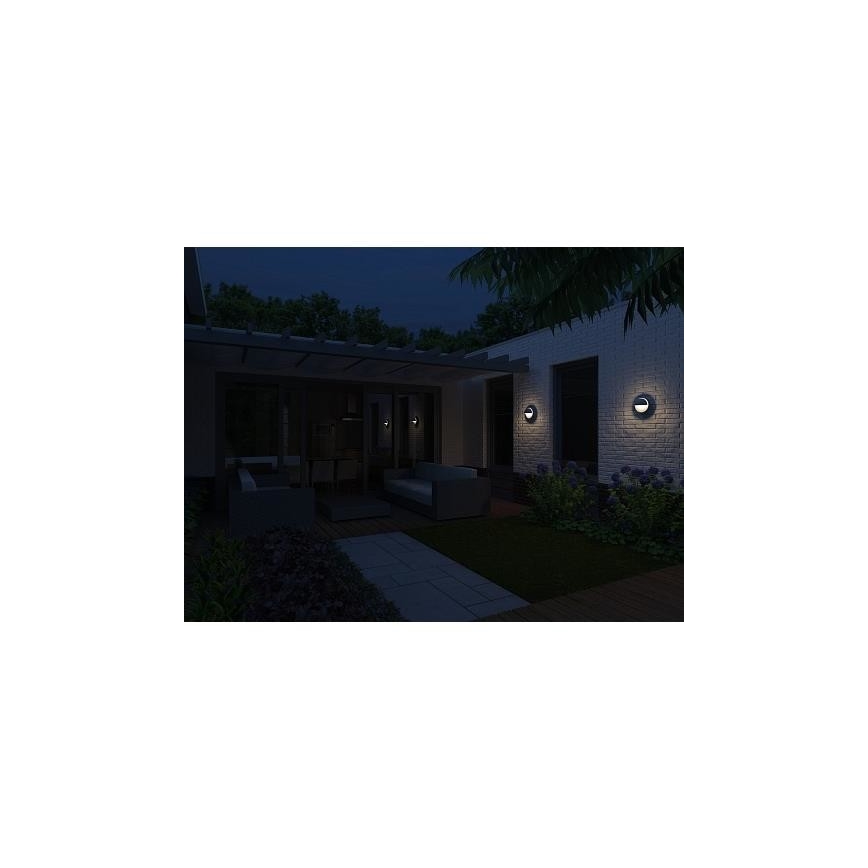 Philips - Iluminação de parede exterior JUNE 1xE27/12W/230V IP44
