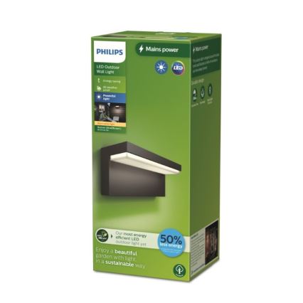 Philips - Iluminação de parede exterior LED BUSTAN LED/3,8W/230V 2700K IP44