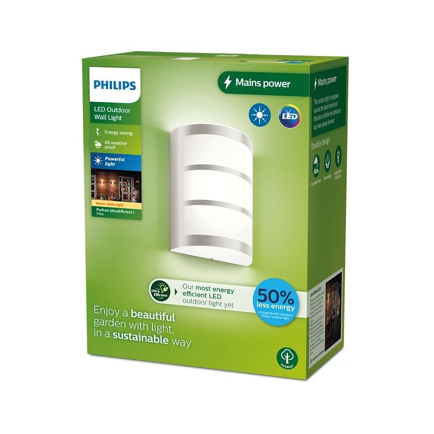Philips - Iluminação de parede exterior LED PYTHON LED/3,8W/230V IP44