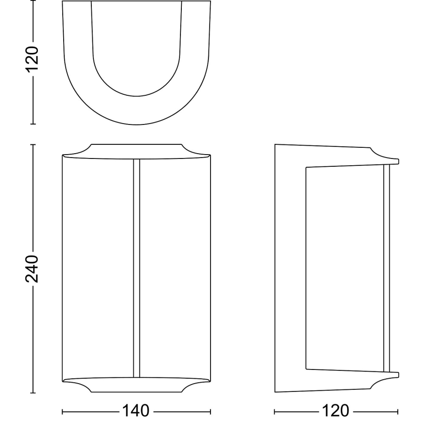 Philips - Iluminação de parede exterior LED REESE LED/4,3W/230V 2700K IP44