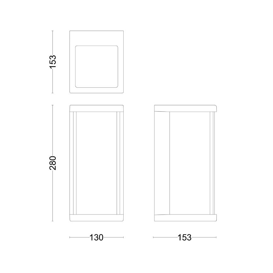 Philips - Iluminação de parede exterior LED ULYZO LED/12W/230V IP44