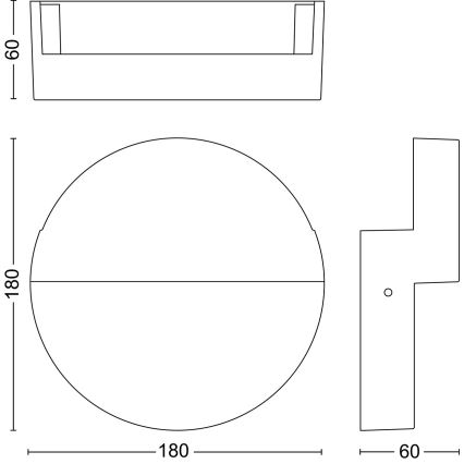 Philips - Iluminação de parede exterior LED VALOR LED/4,3W/230V 2700K IP44