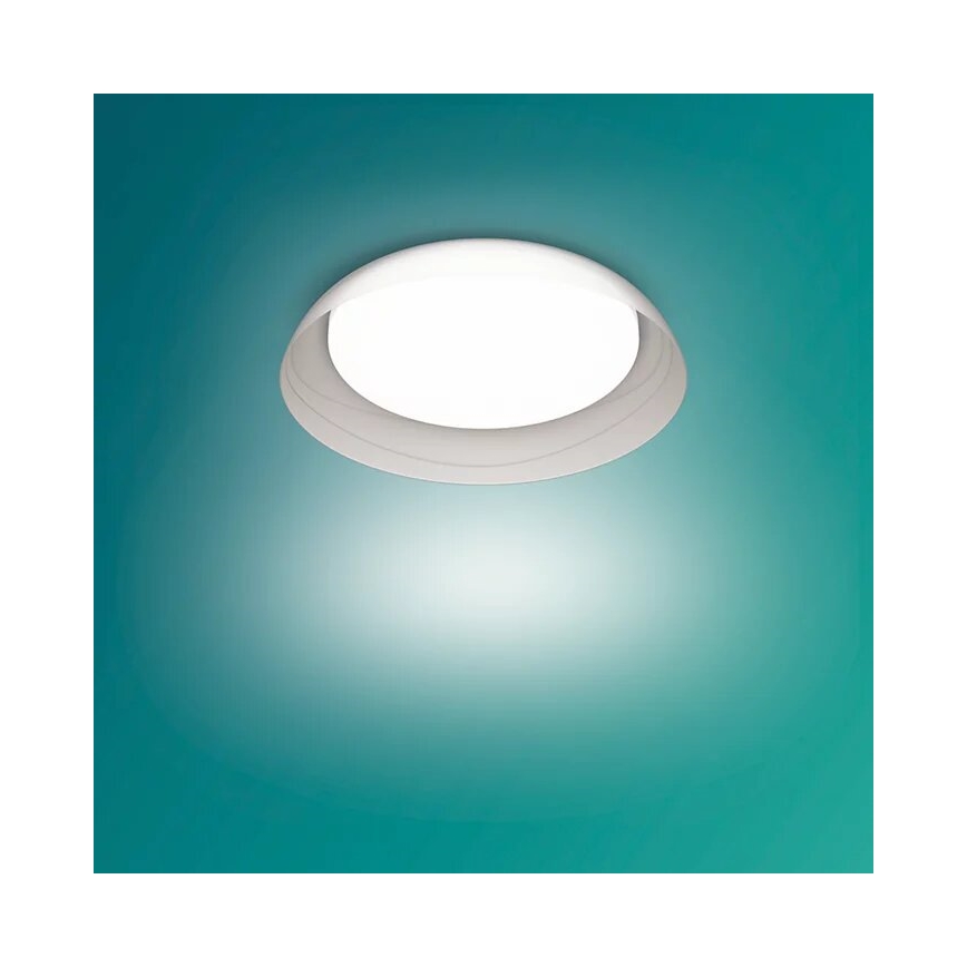 Philips - Iluminação de teto LED com regulação FLETA SCENE SWITCH LED/10W/230V 4000K transparente