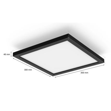 Philips - Iluminação de teto LED com regulação Hue AURELLE LED/19W/230V + controlo remoto