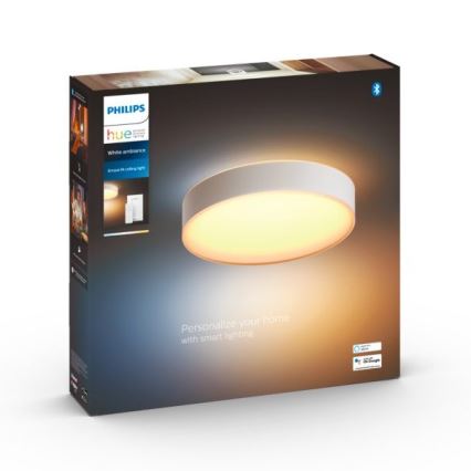 Philips - Iluminação de teto LED com regulação Hue LED/19,2W/230V 2200-6500K diâmetro 381 mm branco + controlo remoto