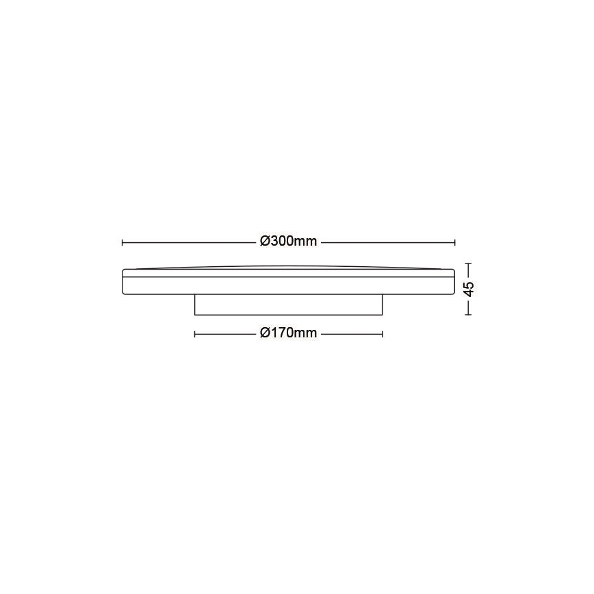 Philips - Iluminação de teto LED com regulação SCENE SWITCH LED/18W/230V diâmetro 30 cm 4000K preto