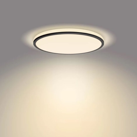 Philips - Iluminação de teto LED com regulação SCENE SWITCH LED/18W/230V diâmetro 30 cm 2700K preto