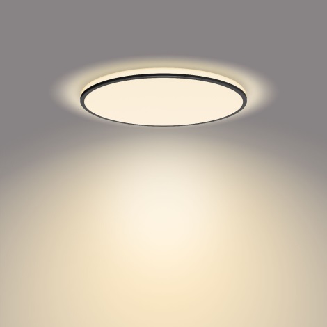 Philips - Iluminação de teto LED com regulação SCENE SWITCH LED/22W/230V diâmetro 40 cm 2700K preto