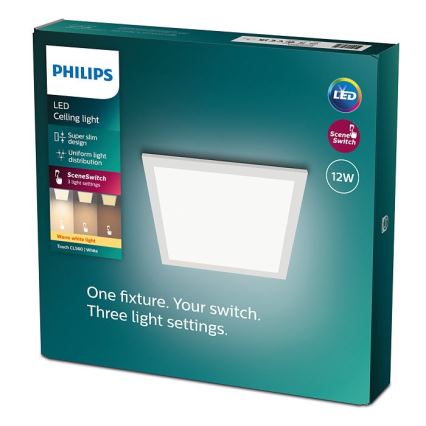 Philips - Iluminação de teto LED com regulação SCENE SWITCH LED/12W/230V 2700K