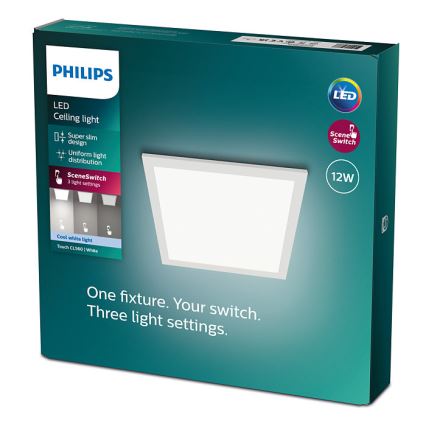 Philips - Iluminação de teto LED com regulação SCENE SWITCH LED/12W/230V 4000K