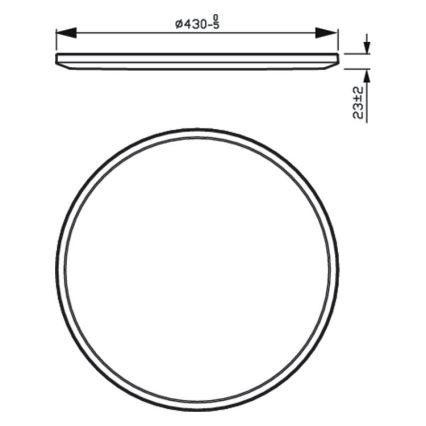 Philips - Iluminação de teto LED com regulação SCENE SWITCH LED/22W/230V