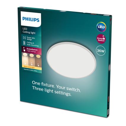 Philips - Iluminação de teto LED com regulação SCENE SWITCH LED/36W/230V