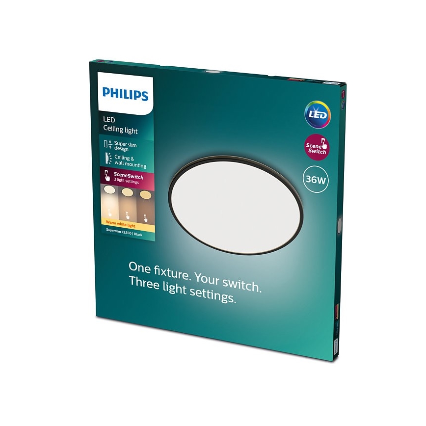 Philips - Iluminação de teto LED com regulação SCENE SWITCH LED/36W/230V