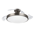 Philips- Iluminação de teto LED com ventoinha BLISS LED/35W/230V 5500/4000/2700K níquel + comando