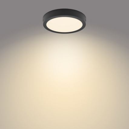 Philips - Iluminação de teto LED LED/12W/230V 2700K preta