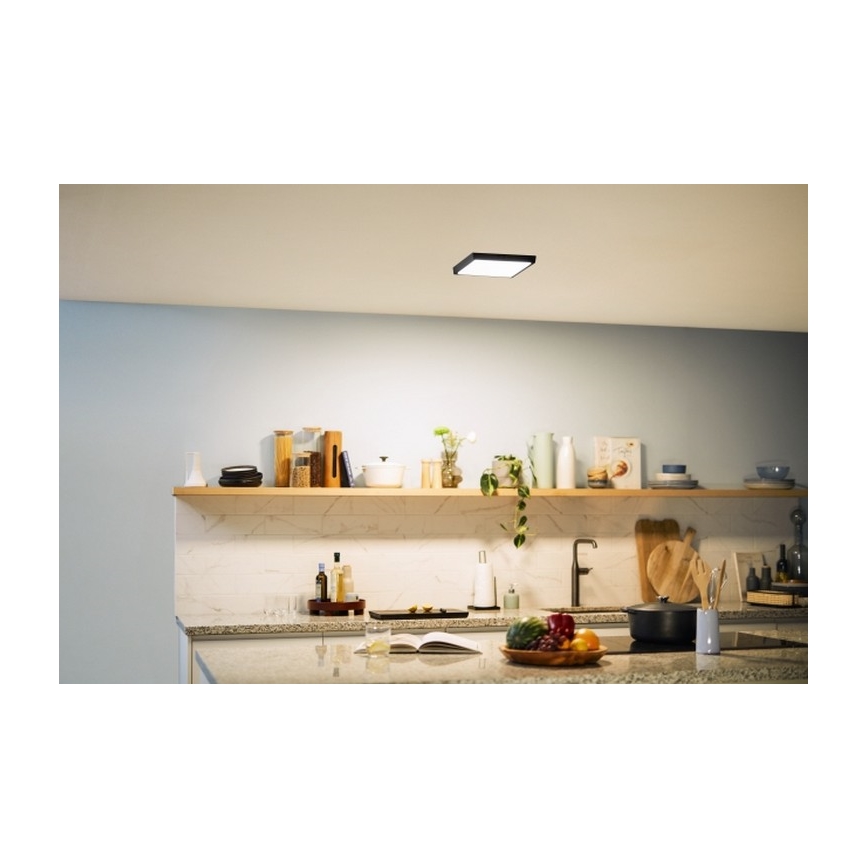 Philips - Iluminação de teto LED LED/12W/230V 2700K preta