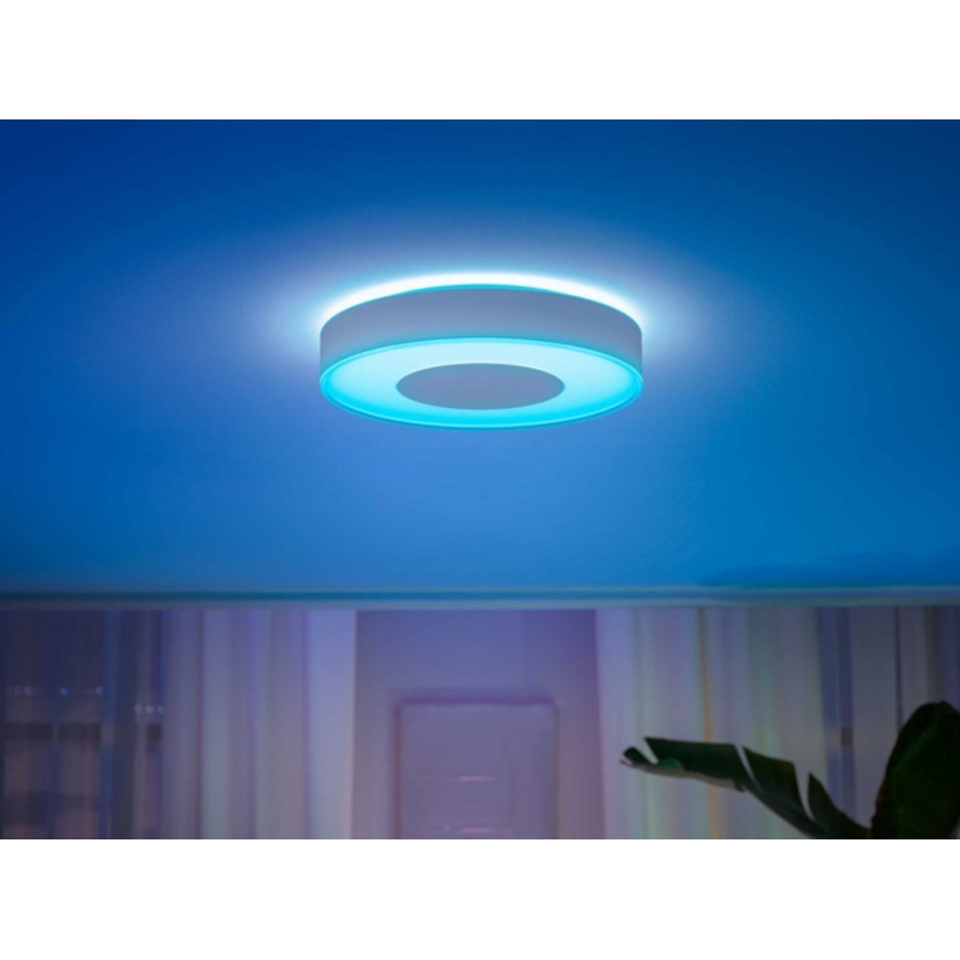 Philips - Iluminação de teto LED RGB com regulação Hue INFUSE LED/52,5W/230V 2000-6500K d. 425 mm branca