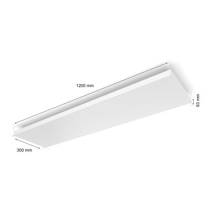 Philips - Iluminação de teto LED RGBW com regulação Hue DATURA LED/67W/230V 2000-6500K