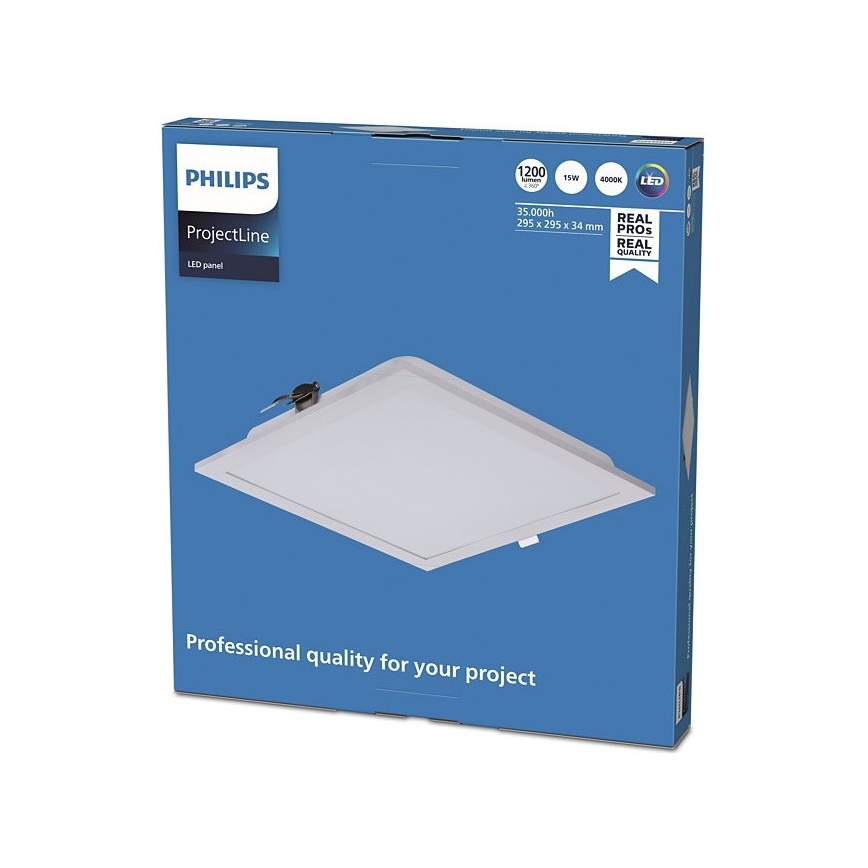 Philips - Iluminação embutida LED PROJECTLINE LED/15W/230V 29,5x29,5 cm