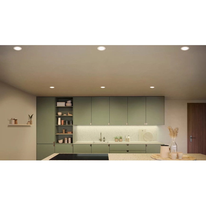 Philips - Foco de encastrar LED RGBW para casa de banho com regulação Hue SLIM LED/12W/230V IP44 2200-6500K